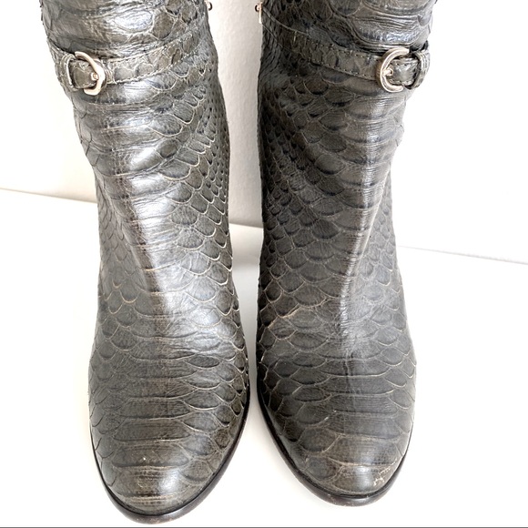 SERGIO ROSSI PYTHON BOOTS